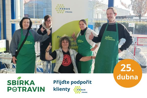 Podpořte naše klienty v sobotu 25. 4. 2026 v rámci Sbírky potravin